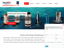 Tablet Screenshot of harisonpump.com